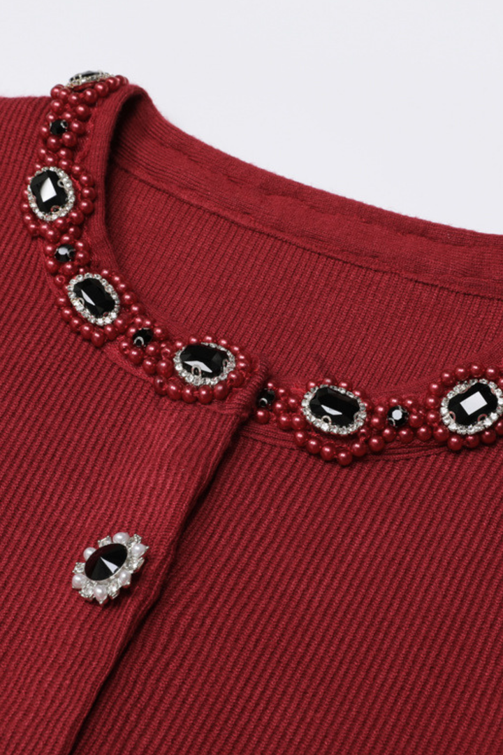 Jewel Elegance Soft Wool Knit Midaxi Set
