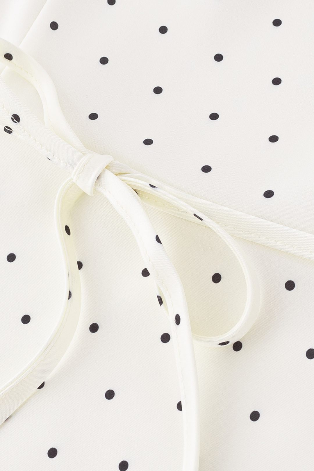 Lily-Retro Charm Polka Dot Satin V Neck Maxi Dress