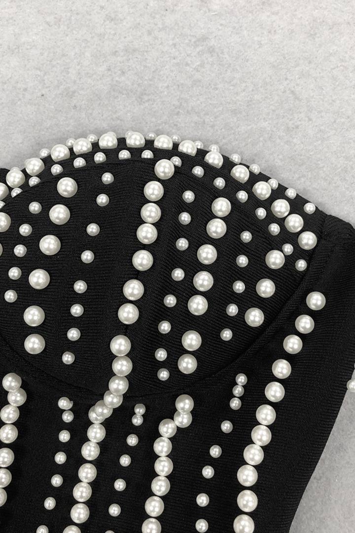 Milana Pearl Bustier Strapless Jumpsuit