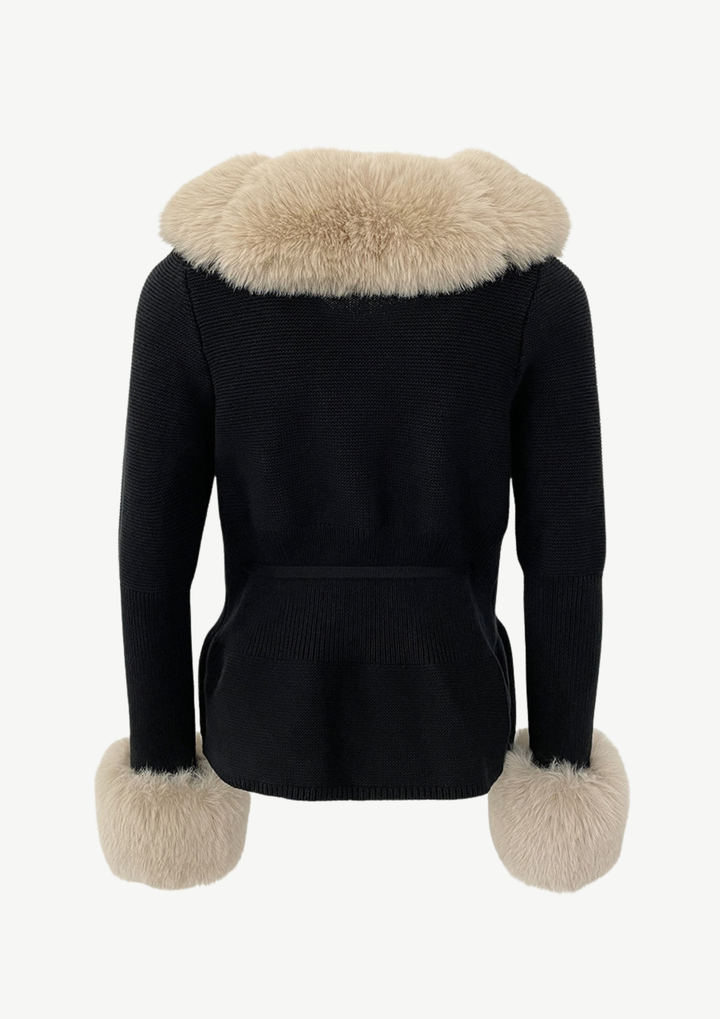 Jane Luxe Fur Knit Coat