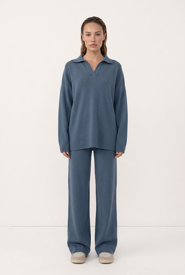 Elara Knit Wide-Leg Set