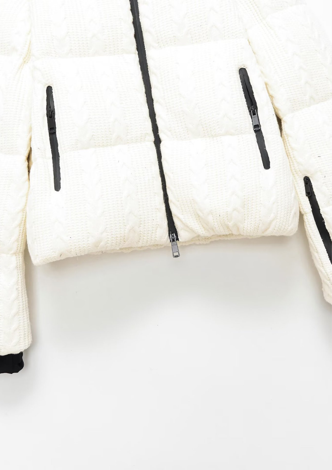 Collar Color Block Cotton Padded Jacket