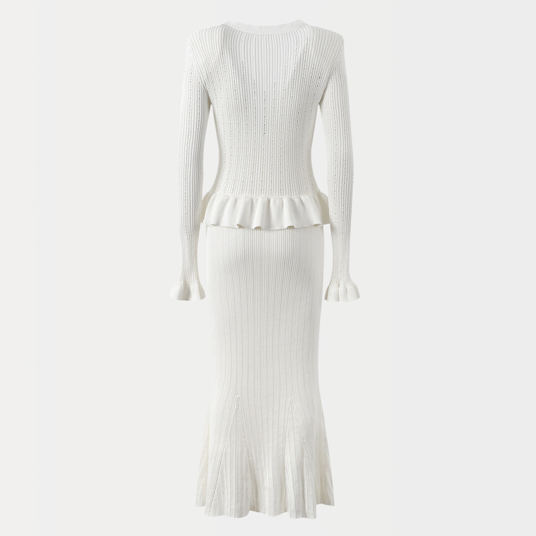 Noir  Charm Ruffle Dress