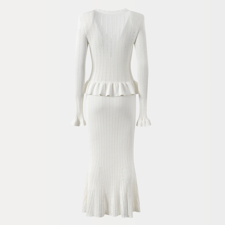 Noir  Charm Ruffle Dress