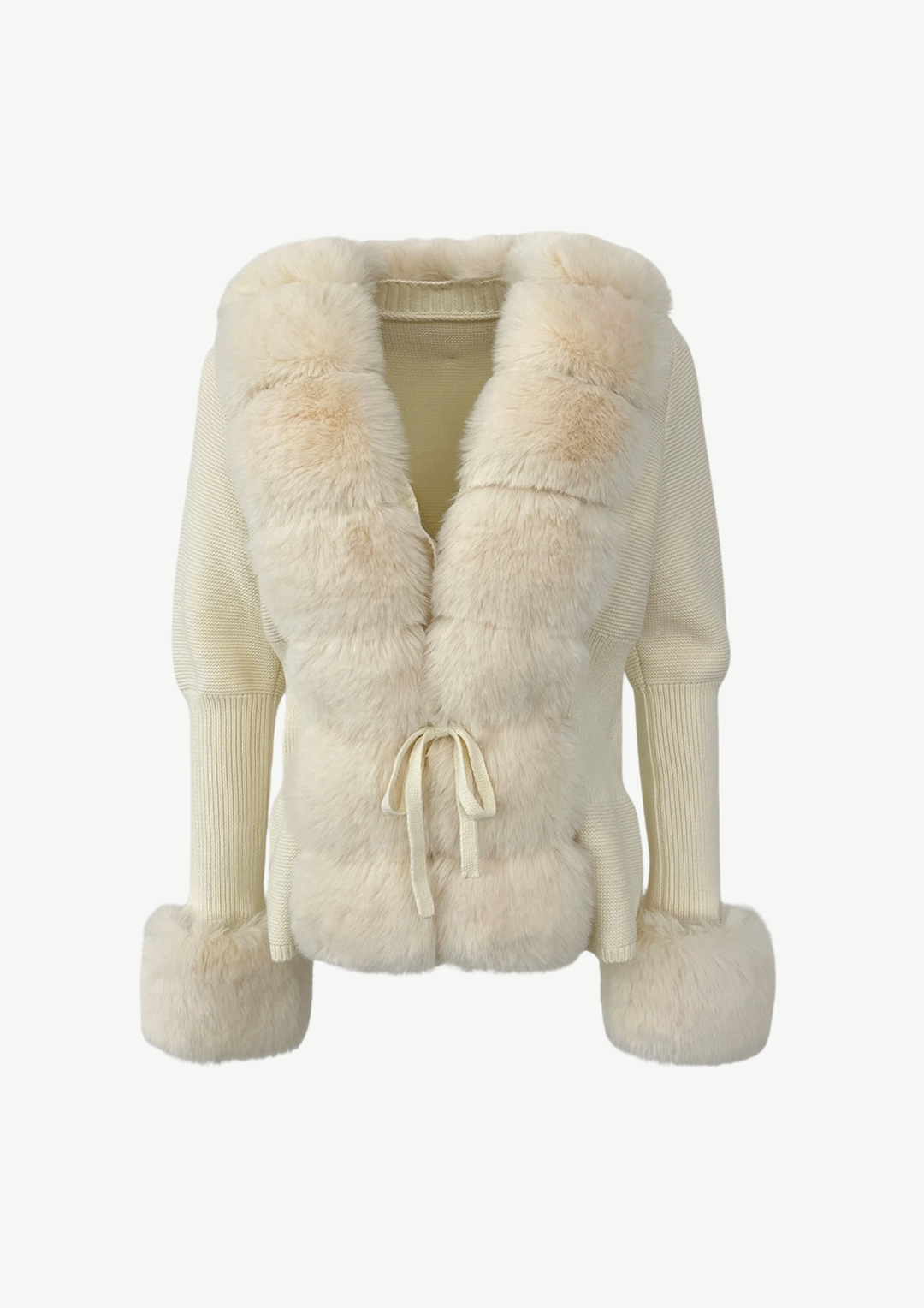 Jane Luxe Fur Knit Coat