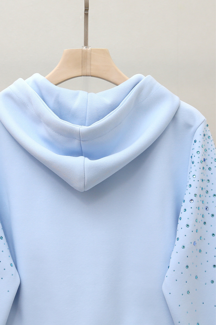 Crystal Sky knit Hooded Set