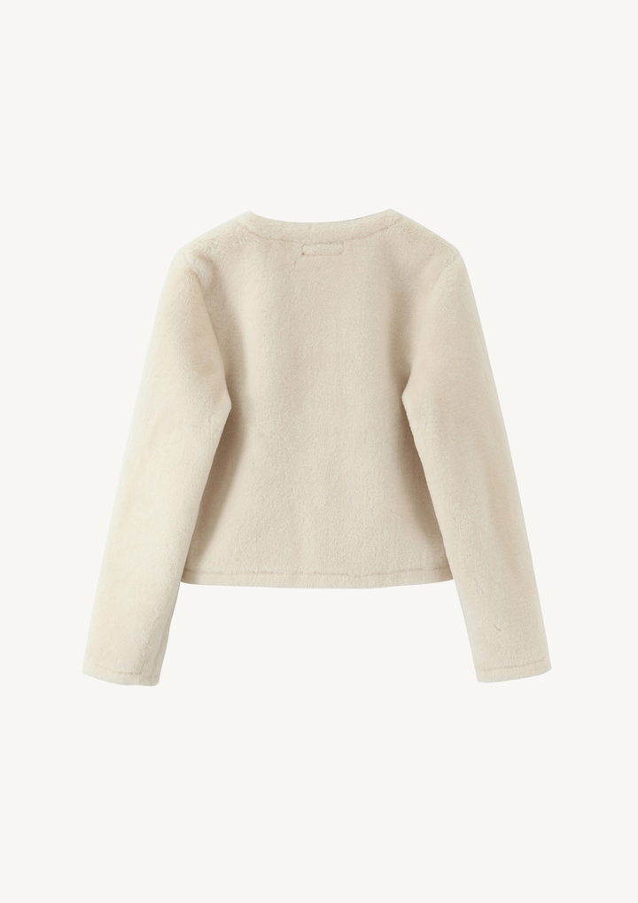 Arabella Luxe Buckle Fur Jacket