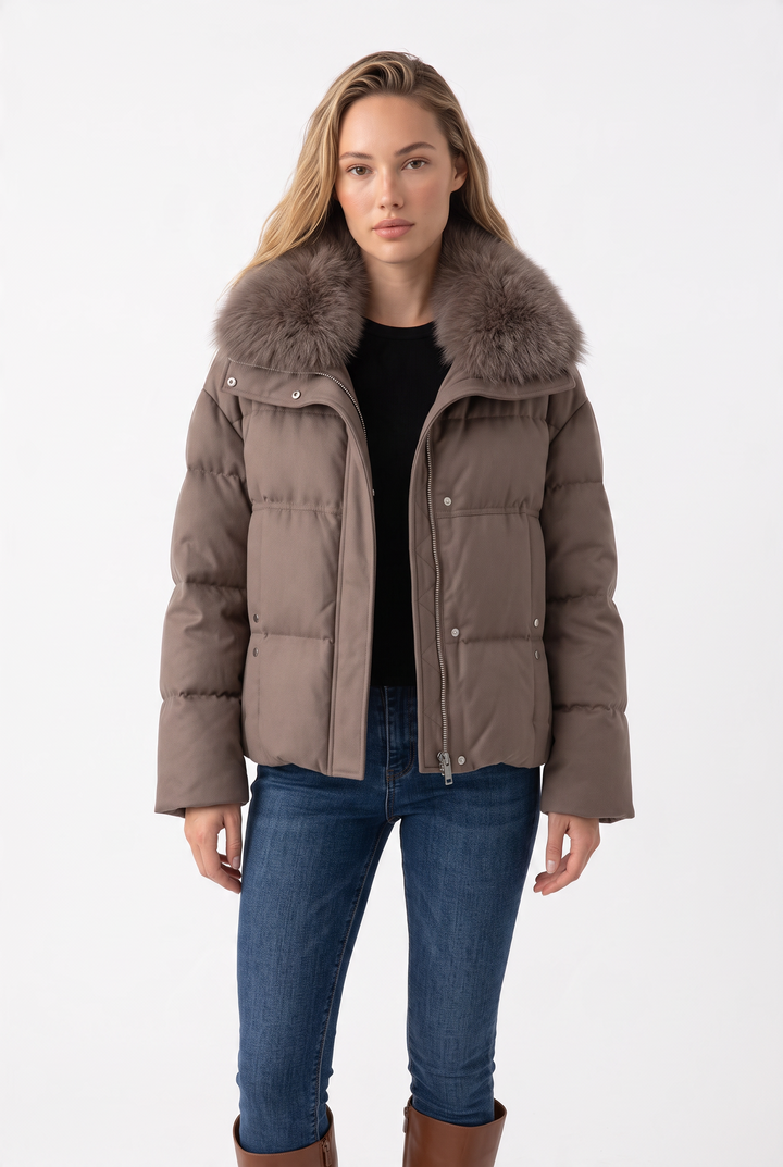 The Plush Collar Puffer Jacket