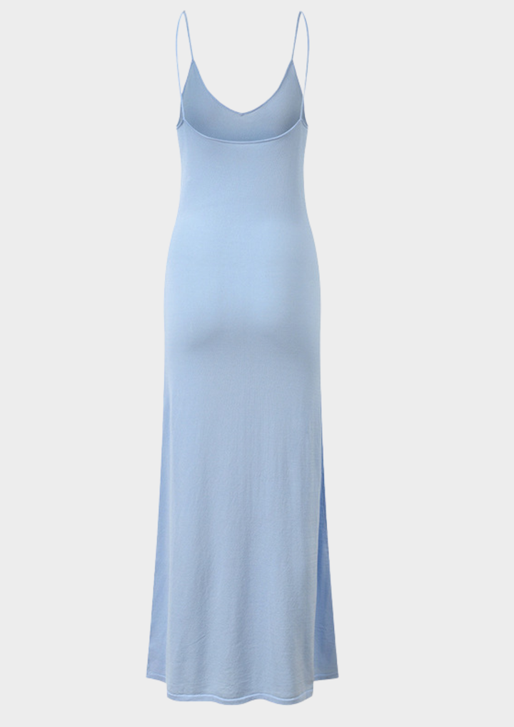 Celeste Pearl Lace Pleated Maxi Dress