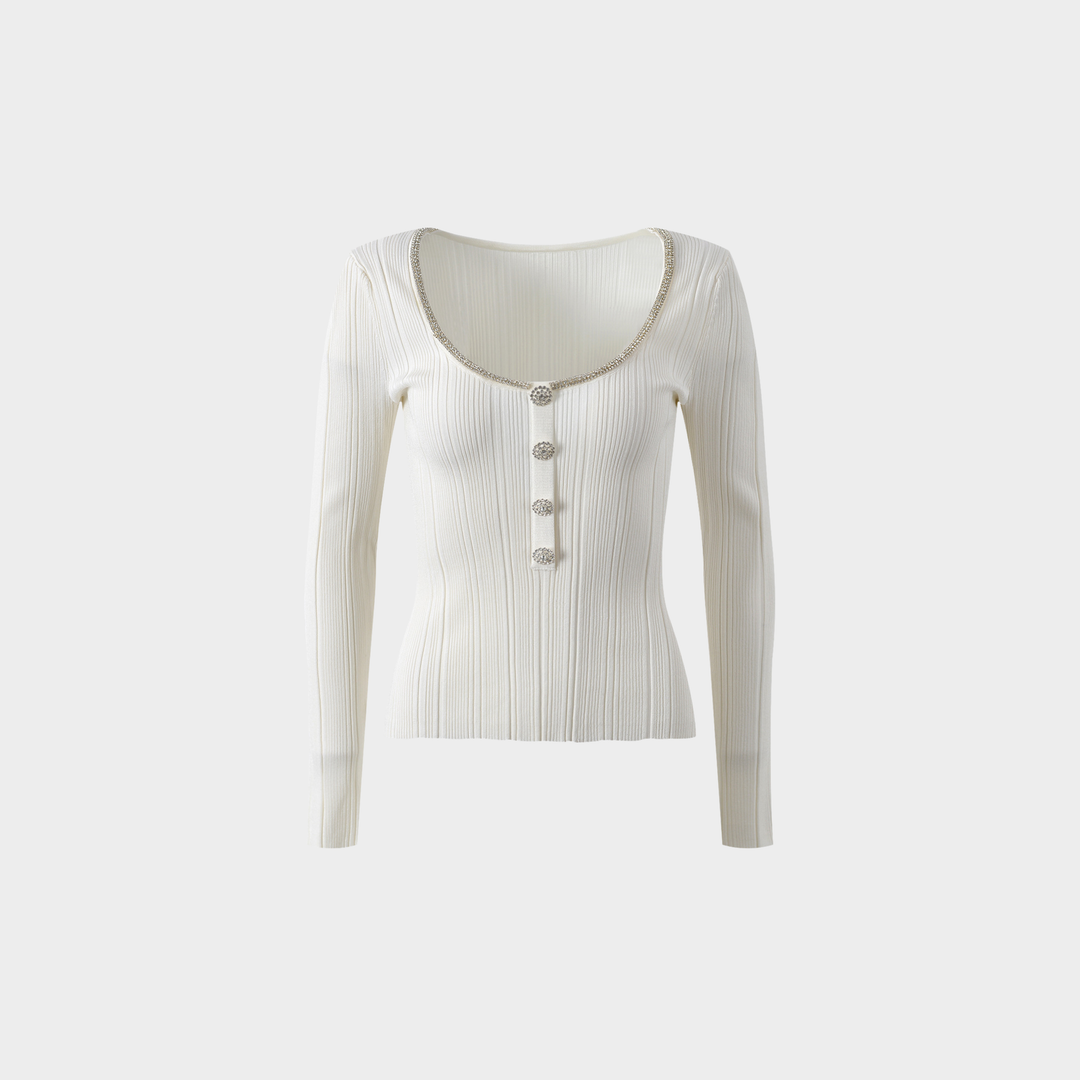 Elegant Slim wool Top