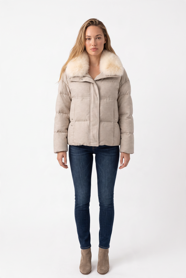 The Plush Collar Puffer Jacket