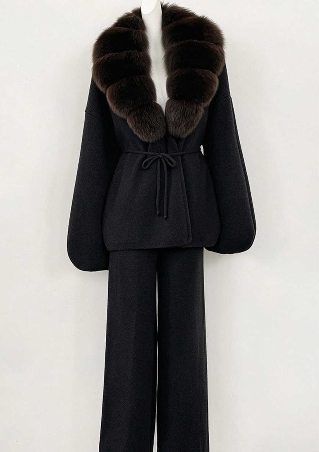 Soft Knit Luxe Fur Set