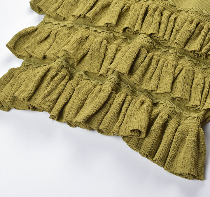 Gia Ruffle Knit Top &amp; Skirt Set