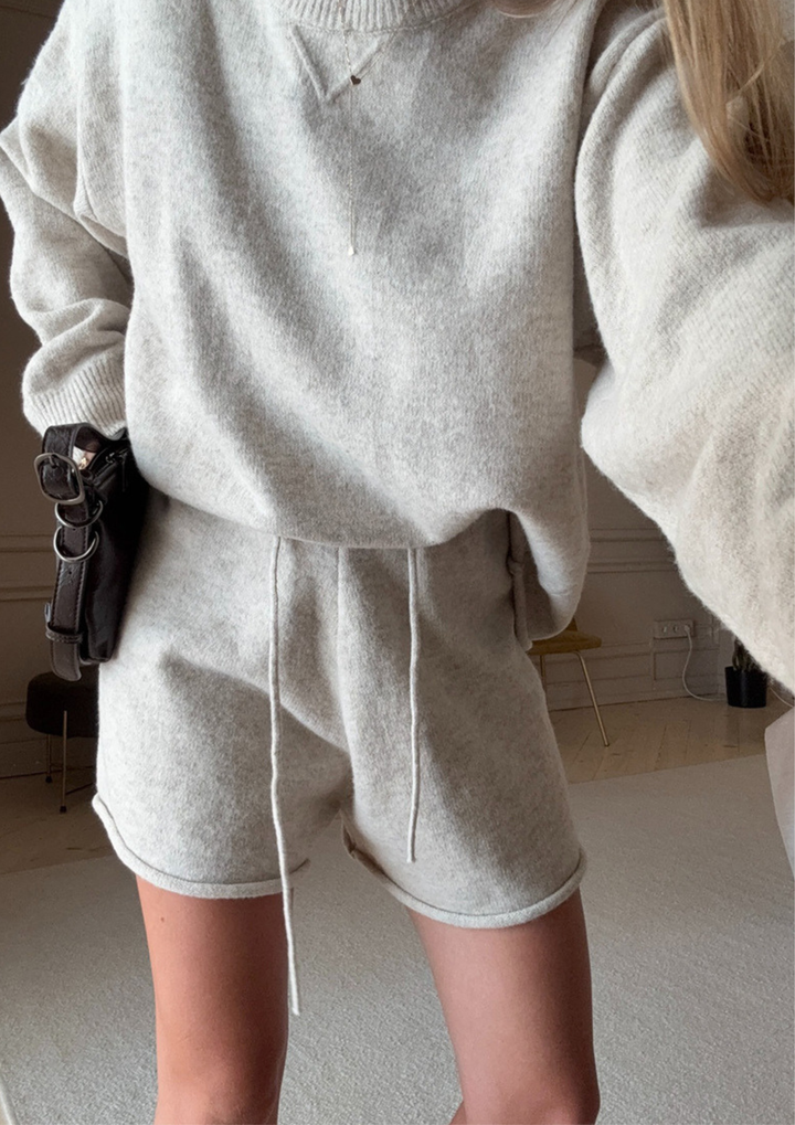 Clara Relaxed Knit Shorts Set