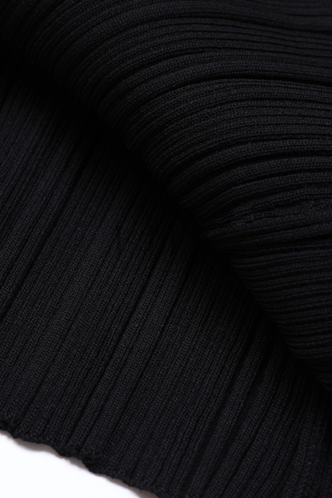 Clara Contrast Trim Knit Flare Cuff Maxi Dress