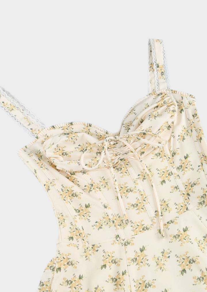 Luna Bloom Floral Maxi Dress – Butter Yellow