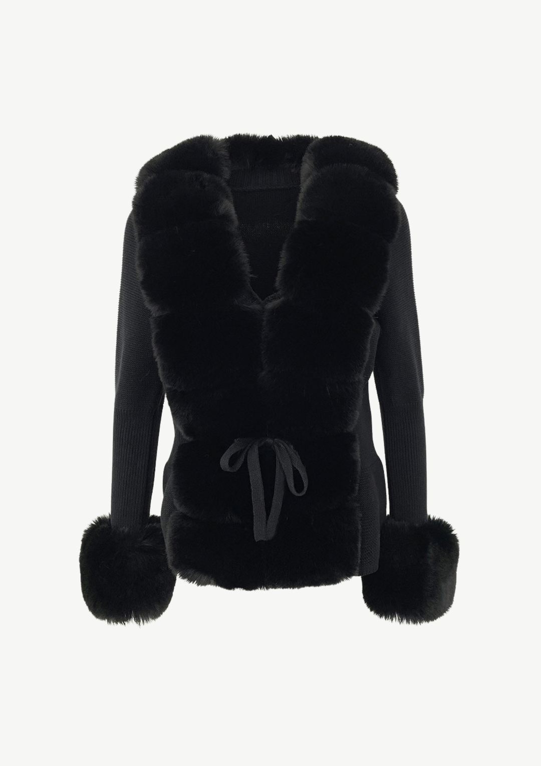 Jane Luxe Fur Knit Coat