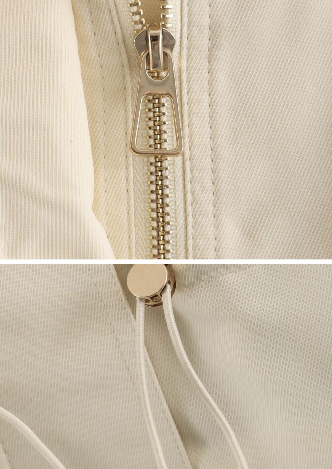 Aurelia Gold Button Utility Jacket