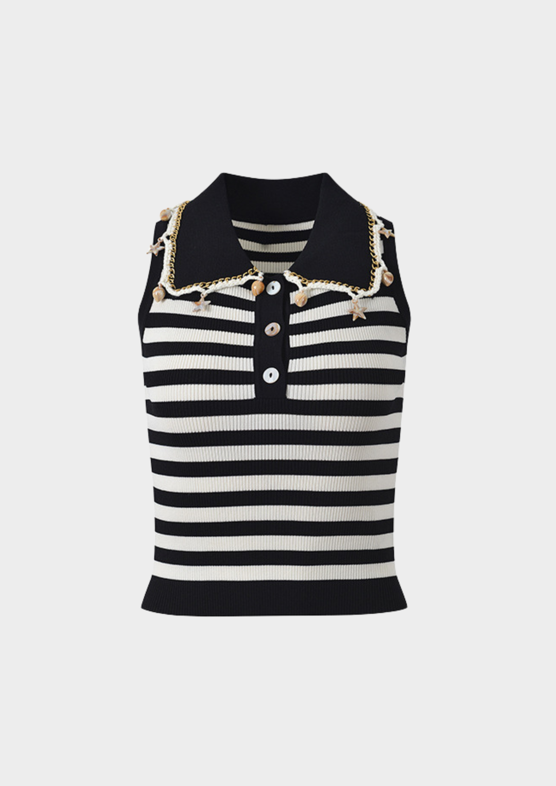 Nautical Charm Striped Knit Tank
