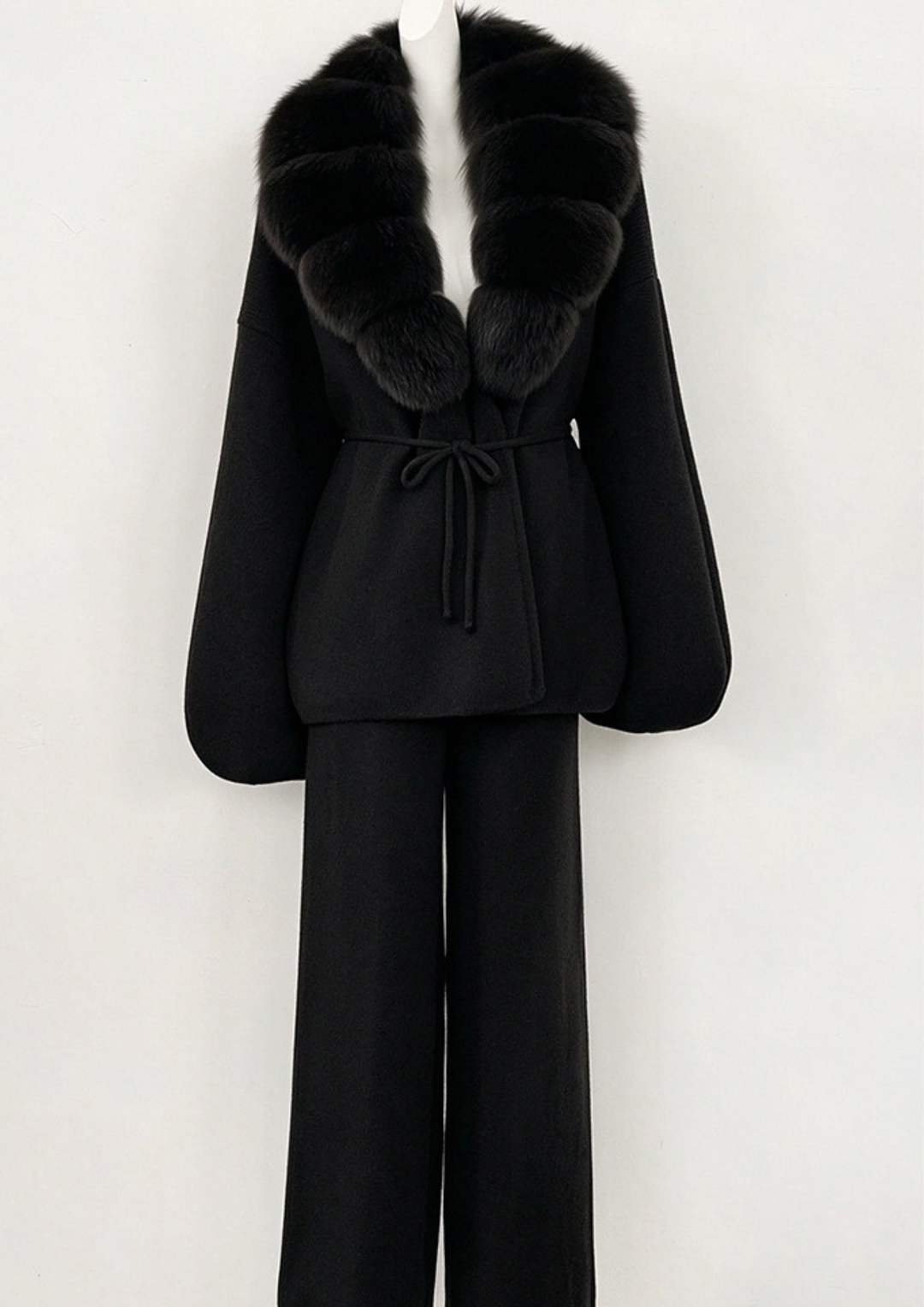 Soft Knit Luxe Fur Set