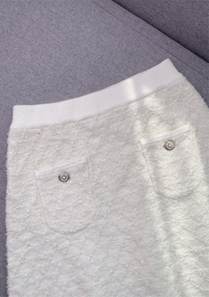Snowbelle Feather Wool Knit Elegant Set