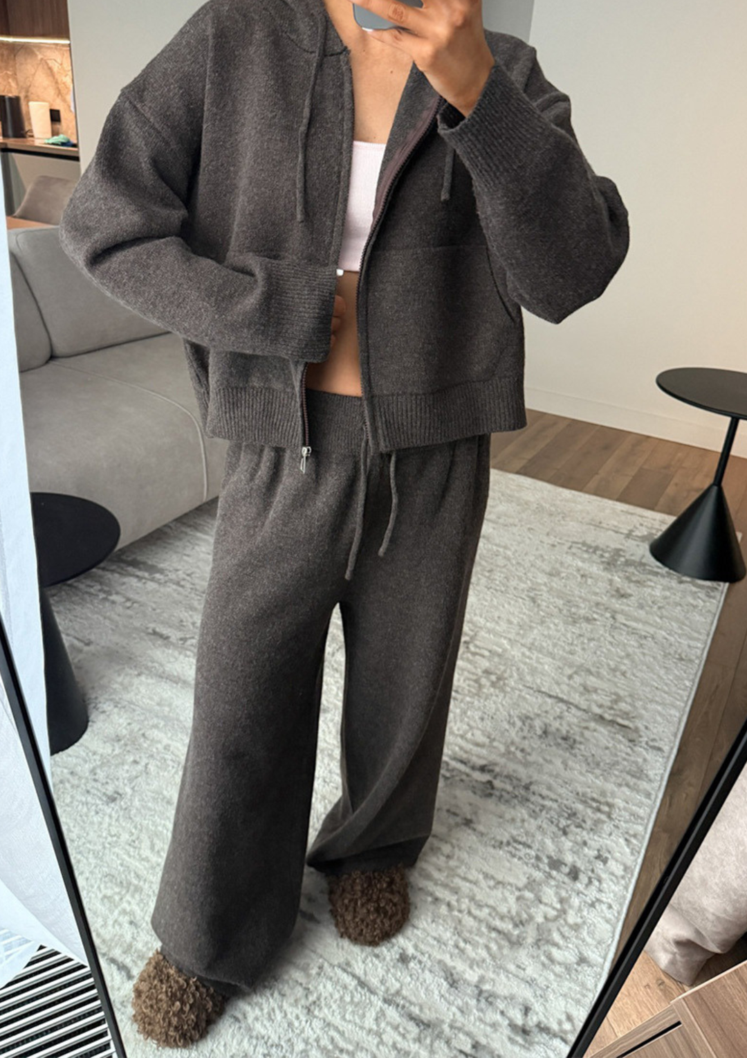 Mila Cozy Zip-Up Knit Set