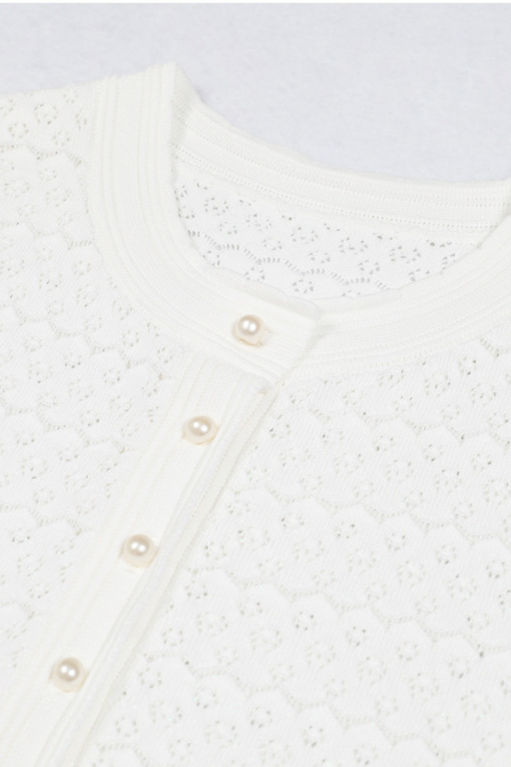 Lily – Silk Knit Pearl Button Suspender Maxi Dress