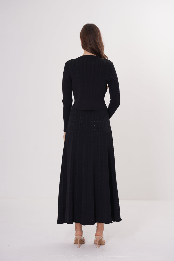 Signature Viscose Knit Round Neck Maxi Set