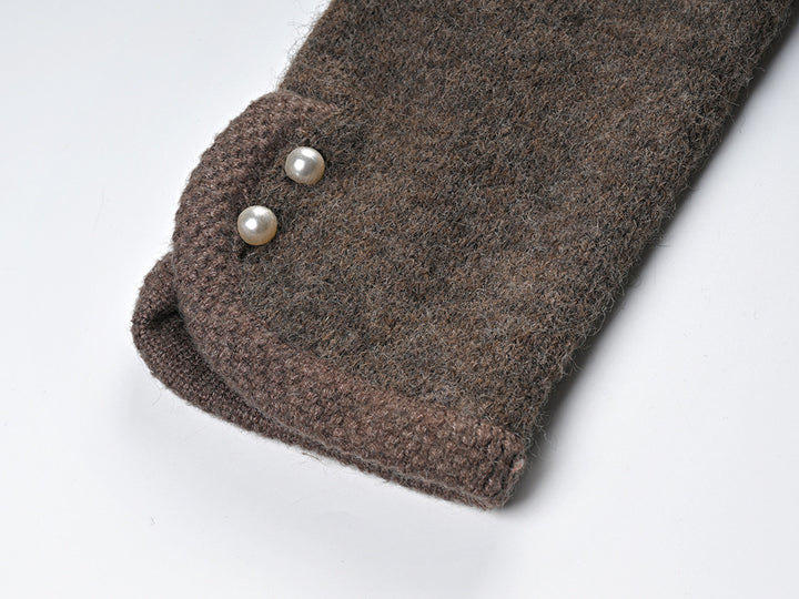 Warm Brown Wool Cardigan