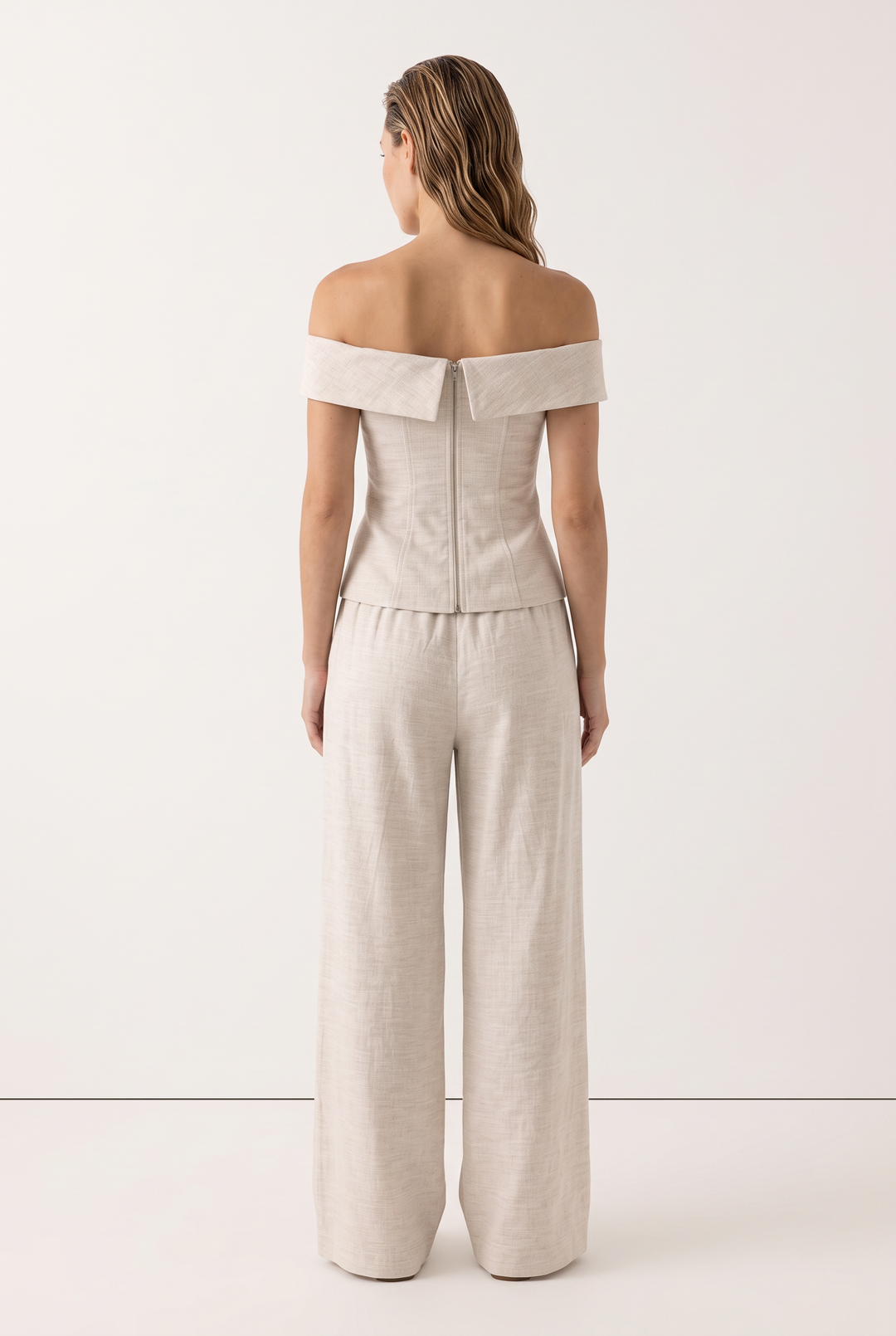 Ivory Riviera Off Shoulder Set