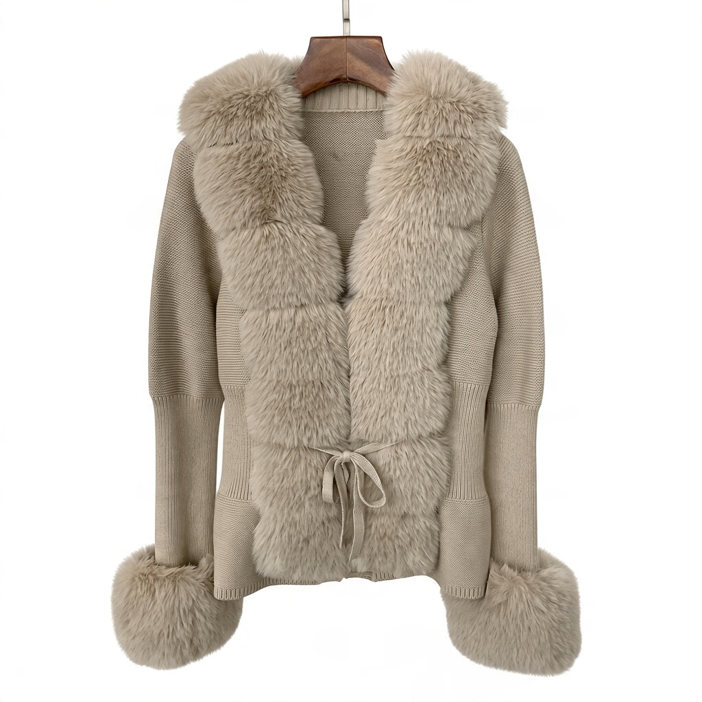Jane Luxe Fur Knit Coat
