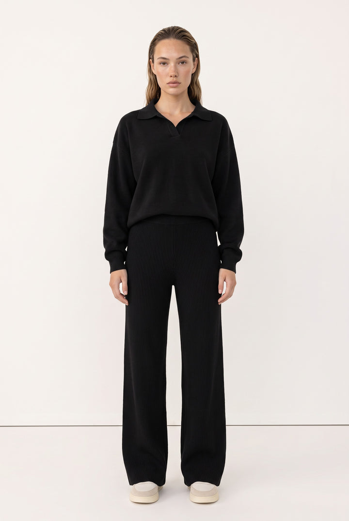 Elara Knit Wide-Leg Set