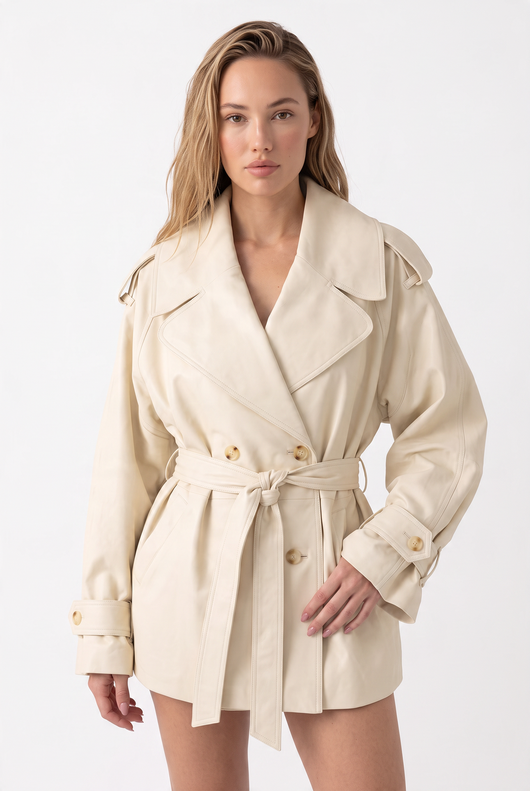 Amélie Belted Trench Jacket