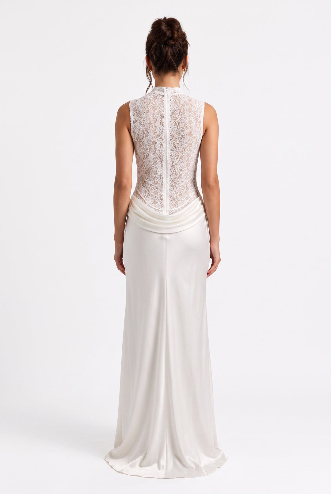 Celeste Lace Rosette Gown